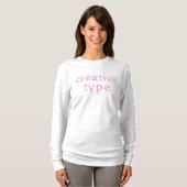 クリエイティブタイプ女子長袖Tシャツ Tシャツ (正面フル)