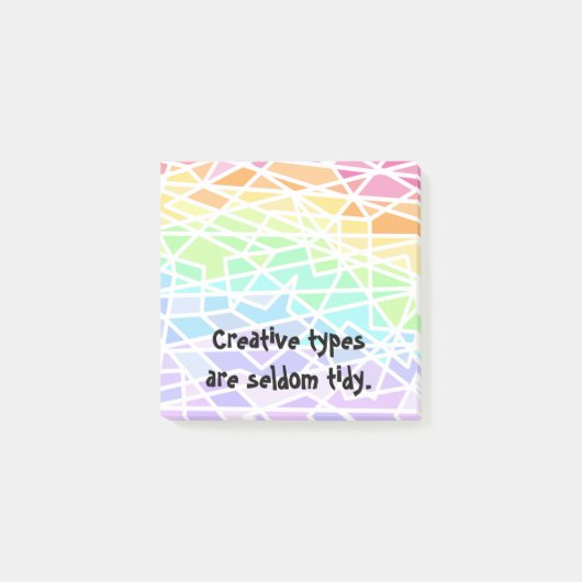 クリエイティブタイプRainbow Post-it Notes ポストイット (正面)