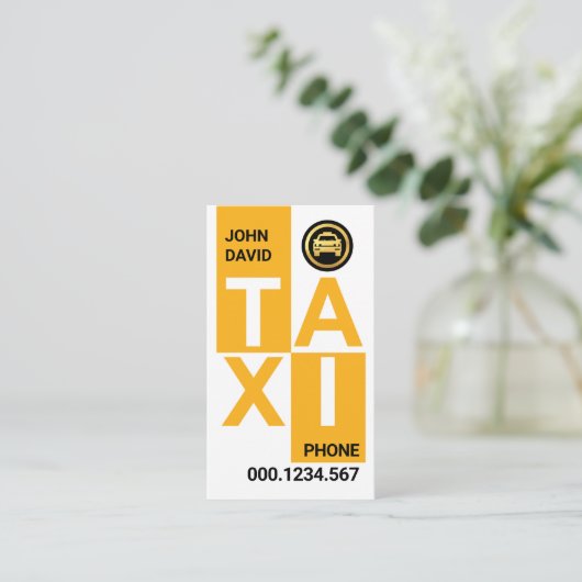 クリエイティブタクシブロック駆動 名刺 (スタンド正面)