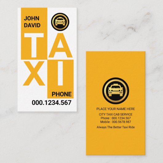 クリエイティブタクシブロック駆動 名刺 (正面/裏面)