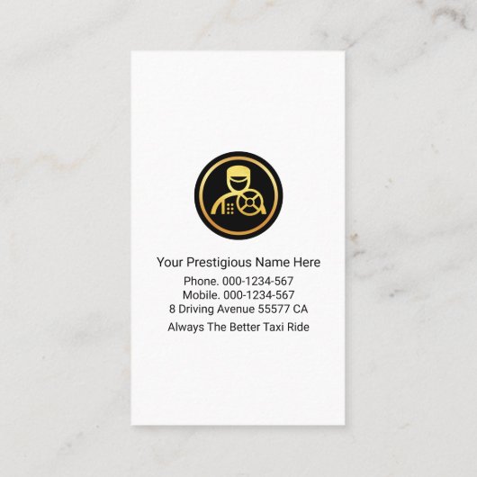 クリエイティブタクシーウェーブキャブドライバ 名刺 (裏面)