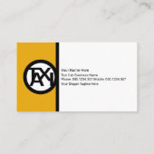 クリエイティブタクシー看板スタンドタクシー運転手 名刺 (裏面)