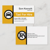 クリエイティブタクシー看板スタンドタクシー運転手 名刺 (正面/裏面)