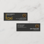 クリエイティブタスタイリッシュクシー看板タクシー運転手 スキニー名刺 (正面/裏面)