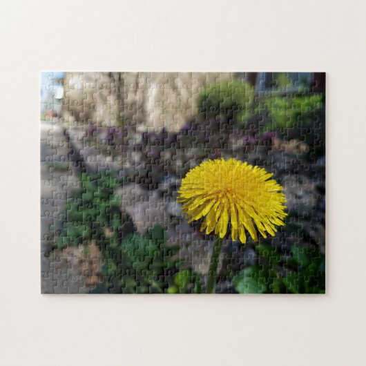 クリエイティブタンポポ花写真ジグソーパズル ジグソーパズル (横)