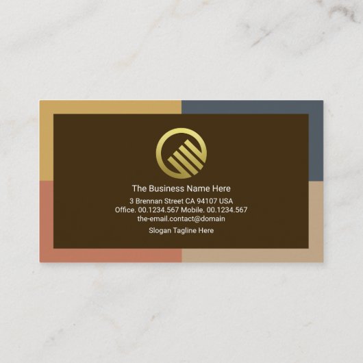 クリエイティブダイナミック縁どフレームグローバルインポートのエクスポート 名刺 (裏面)