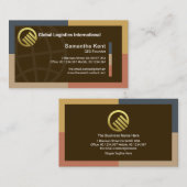 クリエイティブダイナミック縁どフレームグローバルインポートのエクスポート 名刺 (正面/裏面)