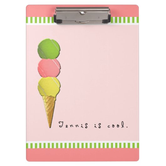 クリエイティブテニスカッコいい クリップボード (正面)