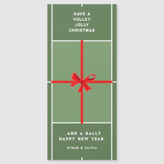クリエイティブテニスクリスマスカード (正面)