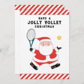 クリエイティブテニスクリスマスホリデーカード シーズンカード (正面/裏面)