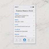 クリエイティブテニスコートテニストレーナー 名刺 (裏面)