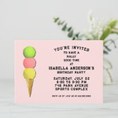 クリエイティブテニスバースデーパーティー 招待状 (スタンド正面)