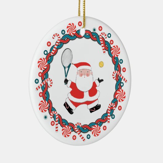 クリエイティブテニスホリデーギフト セラミックオーナメント (右)