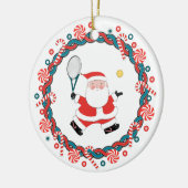 クリエイティブテニスホリデーギフト セラミックオーナメント (左)