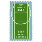 クリエイティブテニス誕生日 スモールペーパーバッグ (裏面)