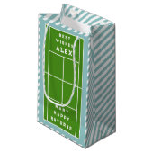 クリエイティブテニス誕生日 スモールペーパーバッグ (正面アングル)