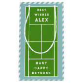 クリエイティブテニス誕生日 スモールペーパーバッグ (正面)