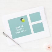 クリエイティブテニス 長方形シール (封筒)