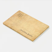 クリエイティブテンプレートモノグラムヴィンテージ書 ポストイット (アングル)