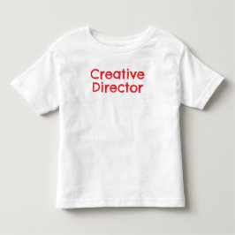 「クリエイティブディレクター」楽しいプレイフルアーティストのタイポグラフィ トドラーTシャツ