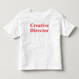 「クリエイティブディレクター」楽しいプレイフルアーティストのタイポグラフィ トドラーTシャツ