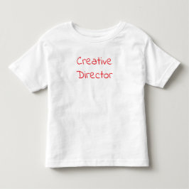 「クリエイティブディレクター」楽しいプレイフルアーティストのタイポグラフィ トドラーTシャツ
