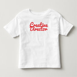 「クリエイティブディレクター」楽しいプレイフルアーティストのタイポグラフィ トドラーTシャツ