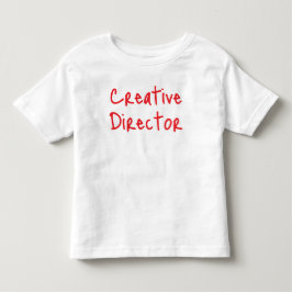 「クリエイティブディレクター」楽しいプレイフルアーティストのタイポグラフィ トドラーTシャツ