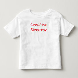 「クリエイティブディレクター」楽しいプレイフルアーティストのタイポグラフィ トドラーTシャツ