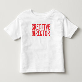 「クリエイティブディレクター」楽しいプレイフルアーティストタイポグラフィ トドラーTシャツ