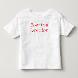 「クリエイティブディレクター」楽しいプレイフルアーティストタイポグラフィ トドラーTシャツ
