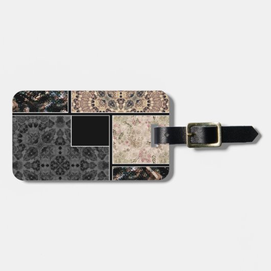 クリエイティブデザインのためのあなたの写真文字装飾sn ラゲッジタグ (正面横)