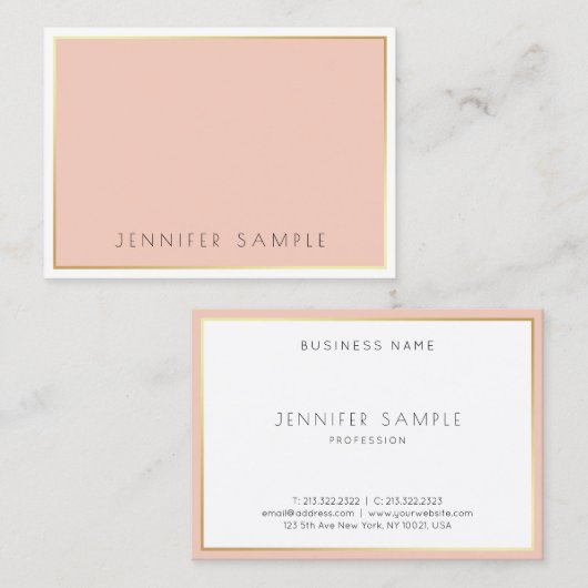 クリエイティブデザインエレガントシンプルプロフェッショナルモダン 名刺 (正面/裏面)