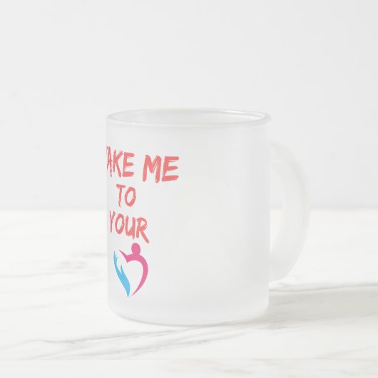 クリエイティブデザインマグ フロストグラスマグカップ (正面右)