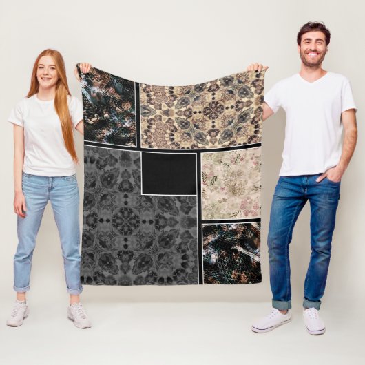 クリエイティブデザイン写真文字装飾用スネークスキン フリースブランケット (インサイチュ)