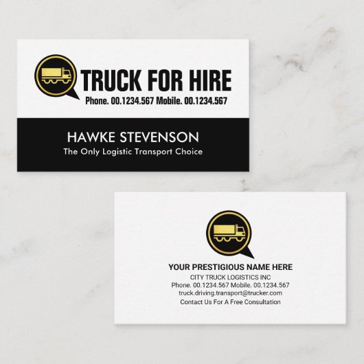 クリエイティブトラックスピーチボックス駆動 名刺 (正面/裏面)