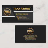 クリエイティブトラペジウムレイヤーズトラックロジスティック輸送 名刺 (正面/裏面)