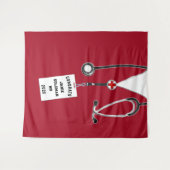 クリエイティブドクターメディカルスクール卒業おめでとう タペストリー (正面(横))