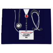 クリエイティブドクター卒業 ラージペーパーバッグ (正面)