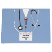 クリエイティブドクター卒業 ラージペーパーバッグ (正面)