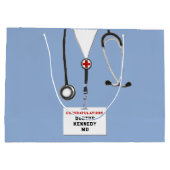 クリエイティブドクター卒業 ラージペーパーバッグ (裏面)