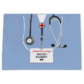 クリエイティブドクター卒業 ラージペーパーバッグ (正面)