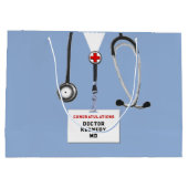 クリエイティブドクター卒業 ラージペーパーバッグ (裏面)