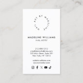 クリエイティブドリップポーランドネイルアーティストサロン 名刺 (裏面)