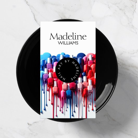 クリエイティブドリップポーランドネイルアーティストサロン 名刺