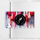 クリエイティブドリップポーランドロゴネイルアーティストサロン 名刺