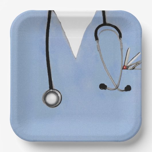 クリエイティブナースパーティー紙プレート ペーパープレート (正面)