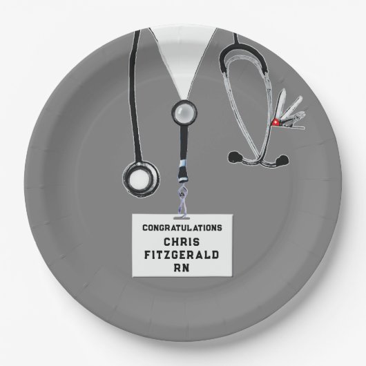 クリエイティブナース卒業党 ペーパープレート (正面)