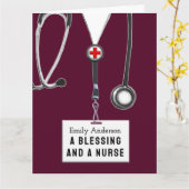 クリエイティブナース卒業 カード (黄色い花)