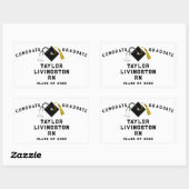 クリエイティブナース卒業 長方形シール (シート)